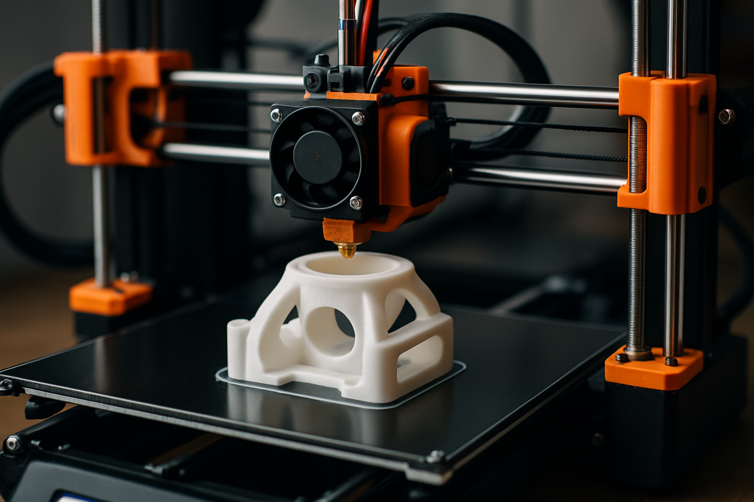 3D printer producing a prototype