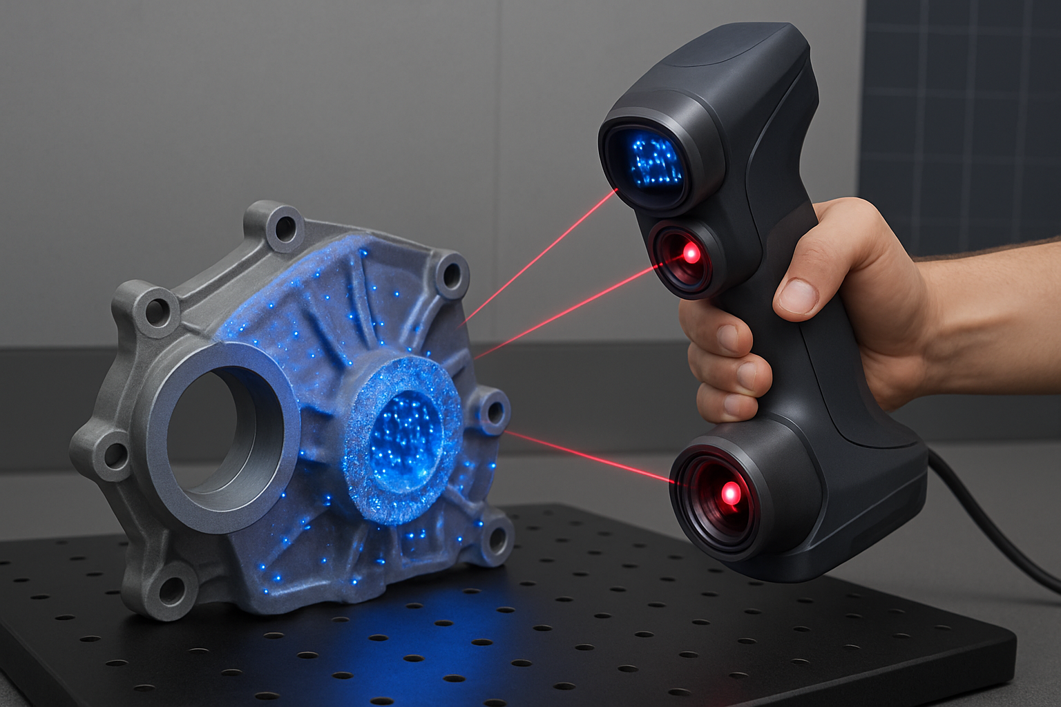 3D scanning a mechanical part for reverse engineering